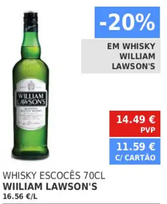Minipreço Whisky Escocês William Lawson's 70cl promoção