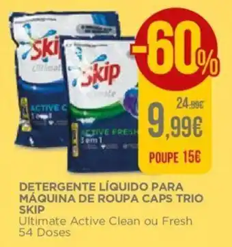 El Corte Inglés Detergenmte Líquido Para Máquina de Roupa Caps Trio Skip promoção