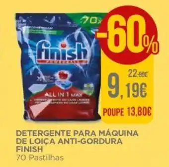 Detergente Para Máquina de Loiça Anti-Gordura Finish