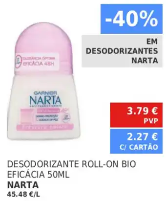 Desodorizante Roll-On Bio Eficácia Narta 50ml