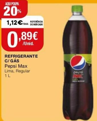 Intermarché Refrigerante C/Gás Pepsi Max 1L promoção