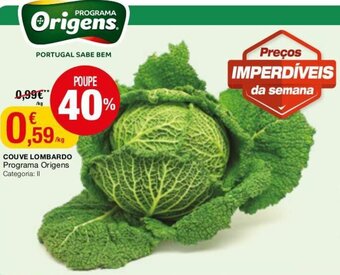 Intermarché Couve Lombardo Programa Origens promoção