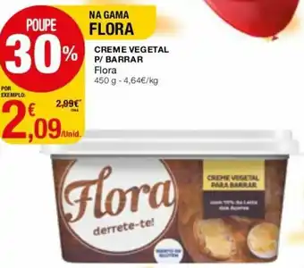 Intermarché Creme Vegetal P/Barrar Flora 450g promoção