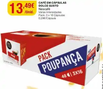 Intermarché Café em Cápsulas Dolce Gusto 3x16 Cápsulas promoção