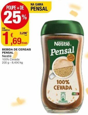 Bebida de Cereais Pensal Nestlé 200g