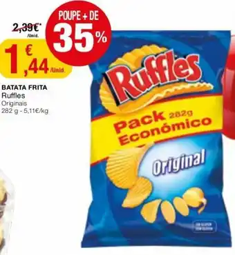 Intermarché Batata Frita Ruffles 282g promoção