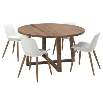 MÖrbylÅnga / grÖnsta Mesa e 4 cadeiras, 145 cm