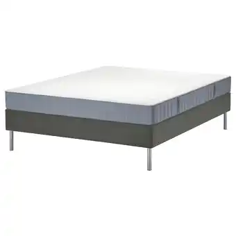 LyngÖr Sommier, Vesteröy firme/azul claro cinz esc, 160x200 cm