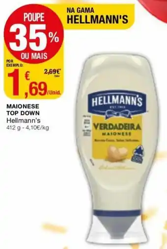 Intermarché Maionese Top Down Hellmann's 412g promoção
