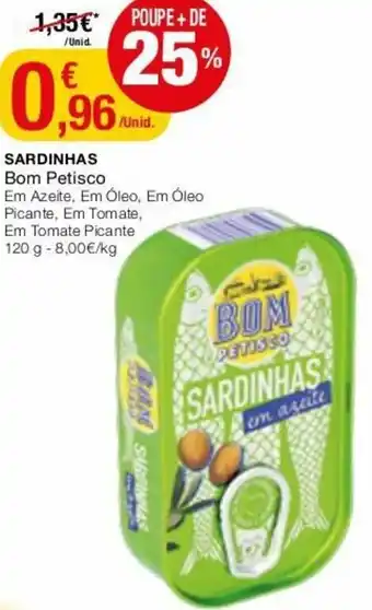 Intermarché Sardinhas Bom Petisco 120g promoção