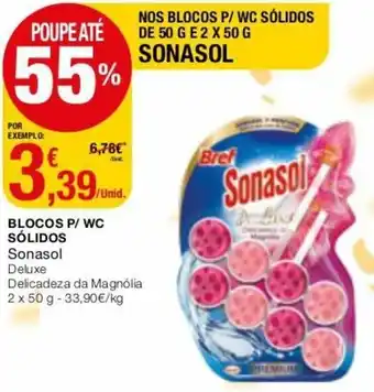 Intermarché Blocos Sólidos Sonasol Deluxe 2x50g promoção