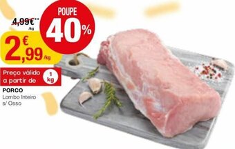 Intermarché Porco Lombo Inteiro s/Osso 1kg promoção