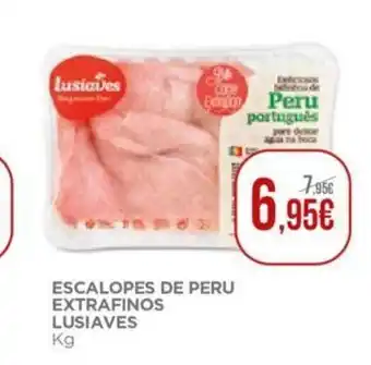 El Corte Inglés Escalopes de Peru Extrafinos Lusiaves promoção