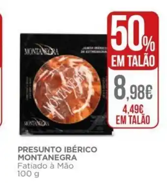 El Corte Inglés Presunto Ibérico Montanegra 100g promoção