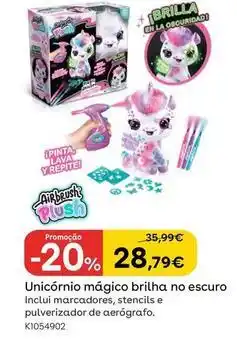 Toys R Us Unicórnio magico brilha no escuro promoção