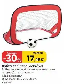 Toys R Us Sun & sport - baliza de futebol dobravel promoção