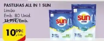 Pingo Doce PASTILHAS ALL IN 1 SUN Limão Emb. 80 Unid. promoção