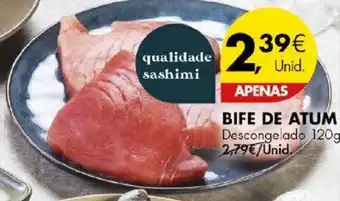 Pingo Doce BIFE DE ATUM Descongelado 120g promoção