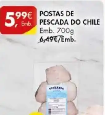 Pingo Doce POSTAS DE PESCADA DO CHILE Emb. 700g promoção