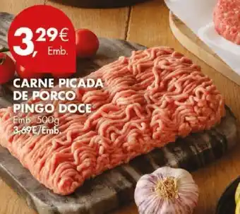 Pingo Doce CARNE PICADA DE PORCO PINGO DOCE Emb. 500g promoção