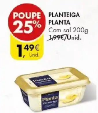 Pingo Doce PLANTEIGA PLANTA Com sal 200g promoção