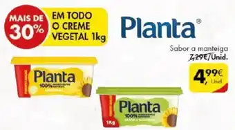 Pingo Doce Planta Sabor a manteiga promoção