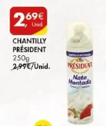 Pingo Doce CHANTILLY PRÉSIDENT 250g promoção