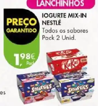 Pingo Doce IOGURTE MIX-IN NESTLÉ Pack 2 Unid. promoção