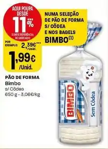 Intermarché Bimbo - pão de forma promoção