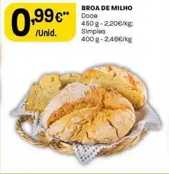 Intermarché Broa de milho promoção