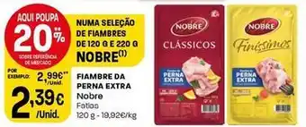 Intermarché Nobre - fiambre da perna extra promoção