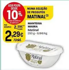 Intermarché Matinal - manteiga magra promoção