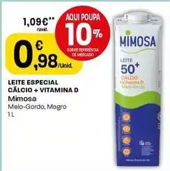 Intermarché Mimosa - leite especial calcio + vitamina d promoção