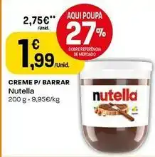 Intermarché Nutella - creme p/ barrar promoção