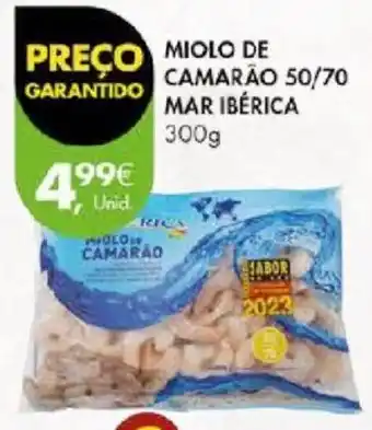 Pingo Doce MIOLO DE CAMARÃO 50/70 MAR IBÉRICA 300g promoção