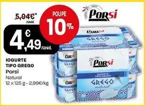 Intermarché Porsi - iogurte tipo grego promoção