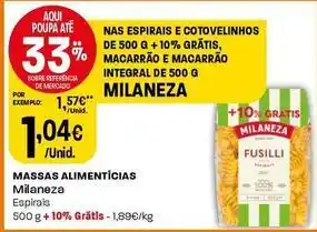 Intermarché Milaneza - massas alimentícias promoção