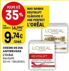 Intermarché L'oréal - creme de dia antirrugas promoção