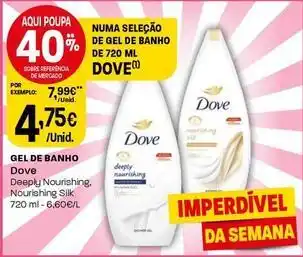 Intermarché Dove - gel de banho promoção