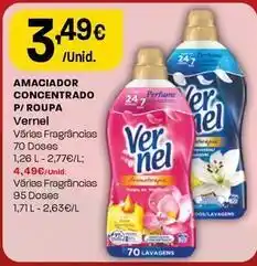 Intermarché Vernel - amaciador concentrado p/roupa promoção