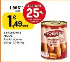 Intermarché Nobre - 8 salsichas promoção