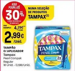 Intermarché Tampax - tampão c/ aplicador promoção