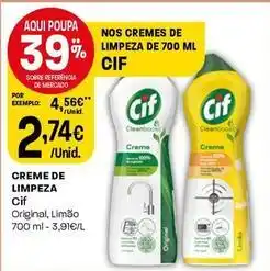 Intermarché Cif - creme de limpeza promoção