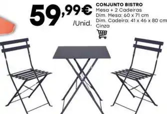 Intermarché Conjunto bistro promoção