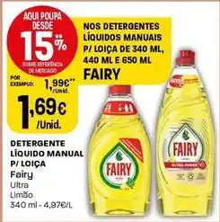 Intermarché Fairy - detergente líquido manual p/loica promoção