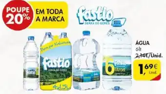 Pingo Doce AGUA 6lt promoção