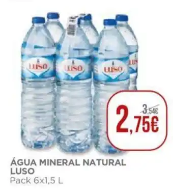 El Corte Inglés Água Mineral Natural Luso 6x1,5L promoção