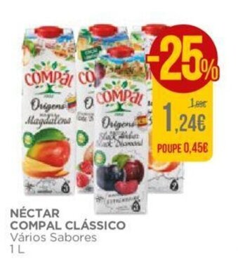 El Corte Inglés Néctar Compal Clássico 1L promoção