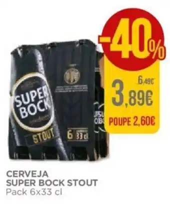 El Corte Inglés Cerveja Super Bock Stout 6x33cl promoção
