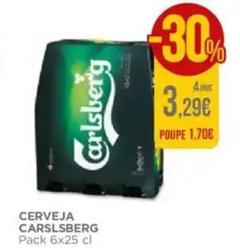 El Corte Inglés Cerveja Carlsberg 6x25cl promoção